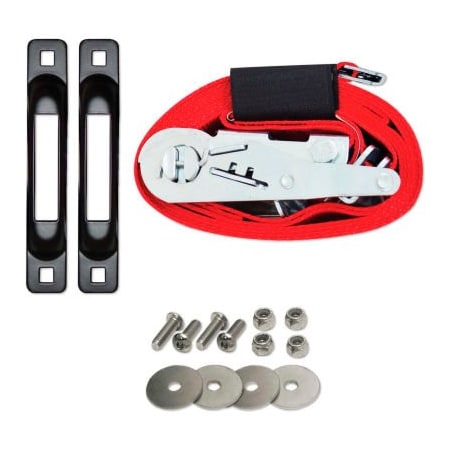 Snap-Loc Snap-Loc E-Track Single Truck Trailer Tie-Down Anchor Kit W/2" x 16' Ratchet Strap, 4400 Lb. Cap. SLCERBA